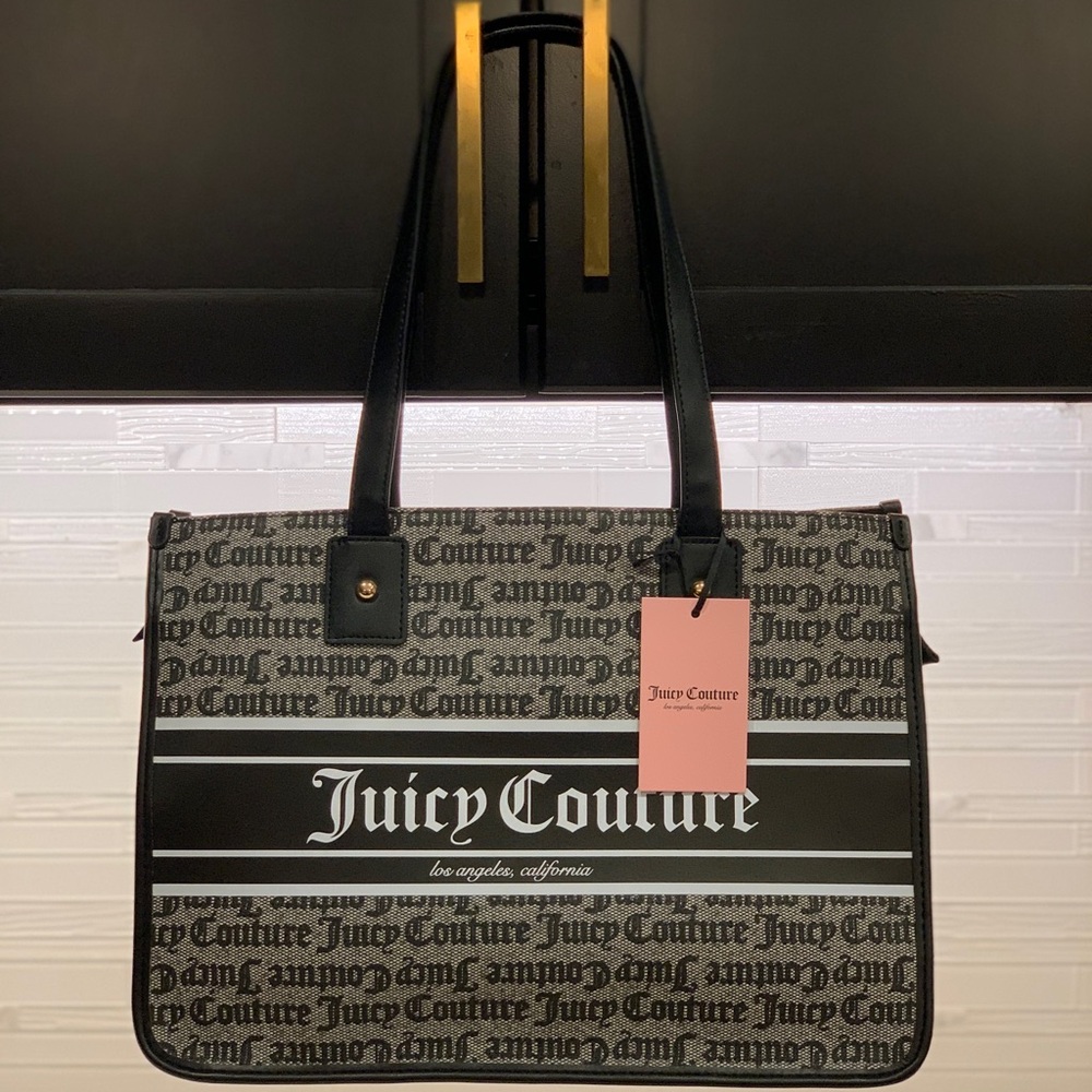 Black Beige Fashionista Tote